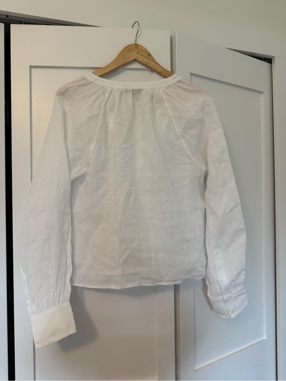 J crew white linen cabana top - Picture 6 of 8
